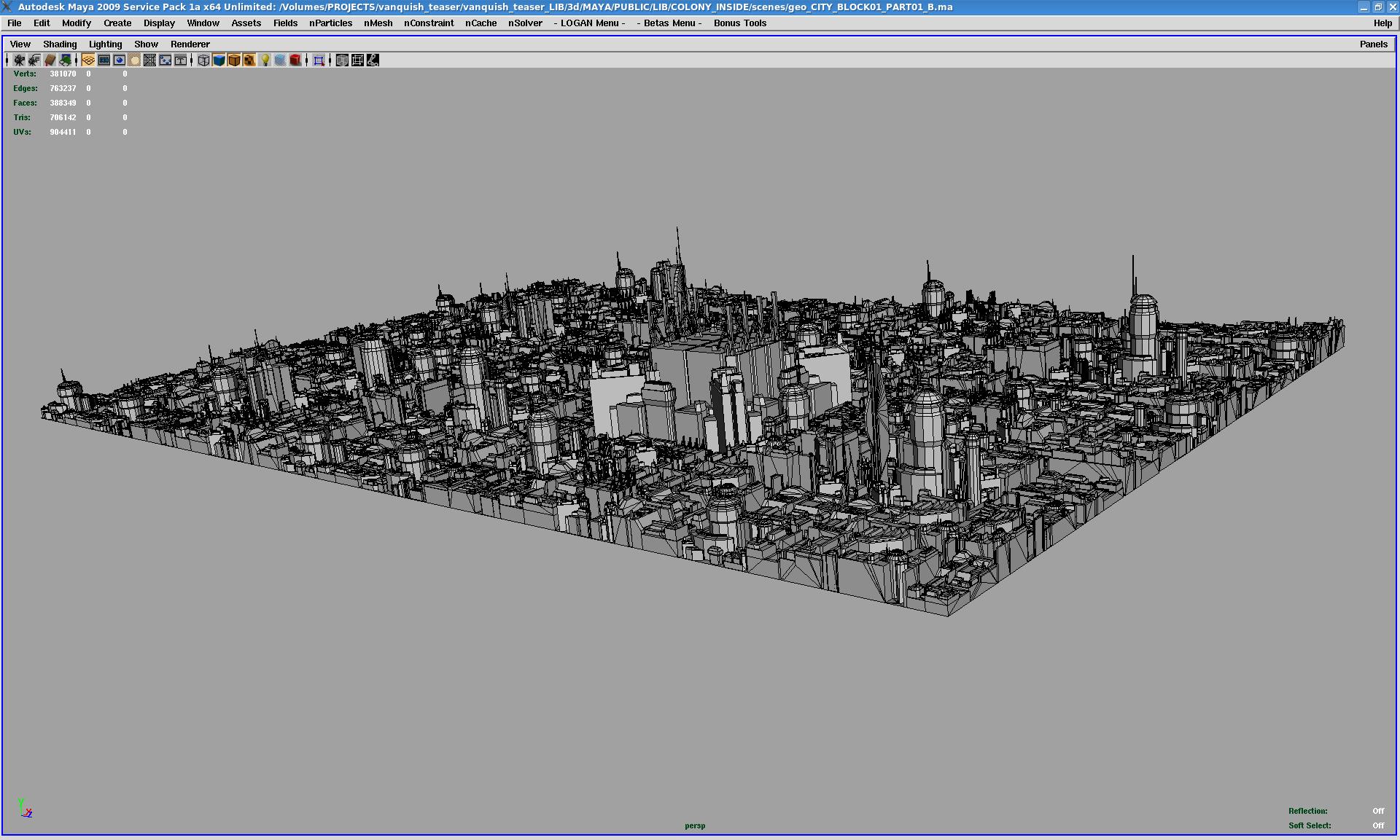Vanquish - City Block Wireframe