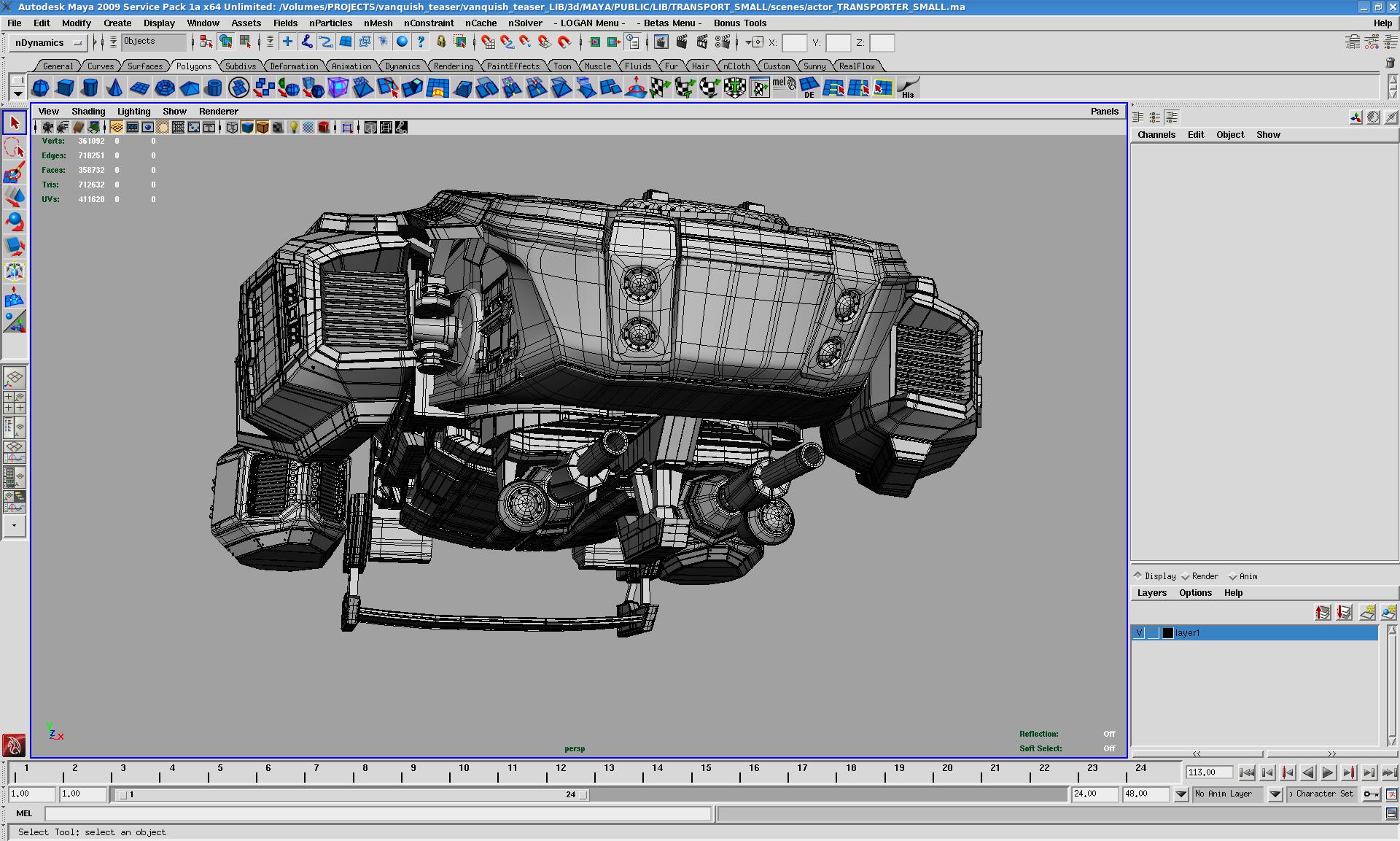 Vanquish - Transporter Small Wireframe Bottom