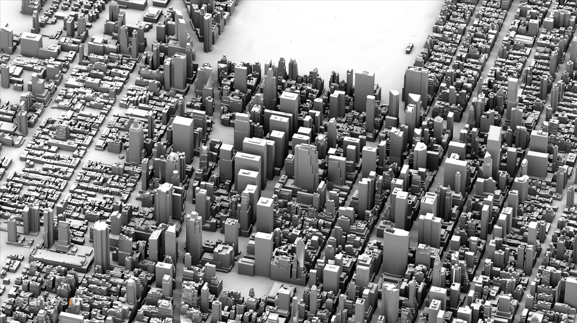 Premium Rush - Render Aerial City