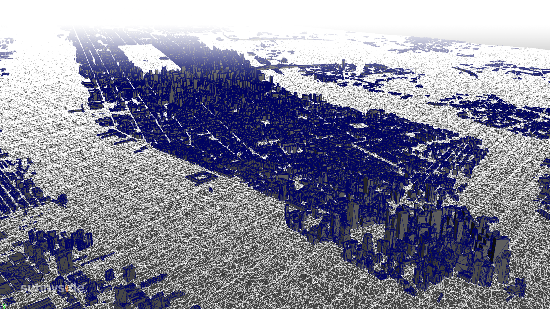 Premium Rush - Render NYC Wireframe