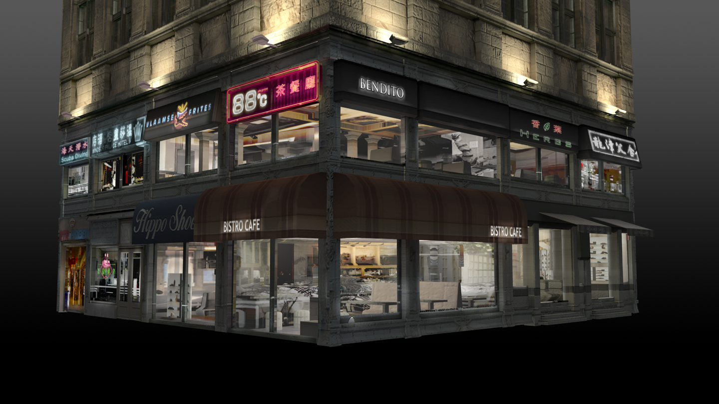Lexus - Reactions - Storefronts at night