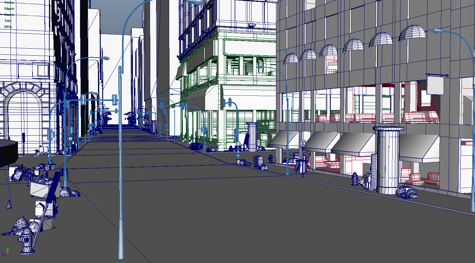 Lexus - Reactions - Street Level Details in Maya