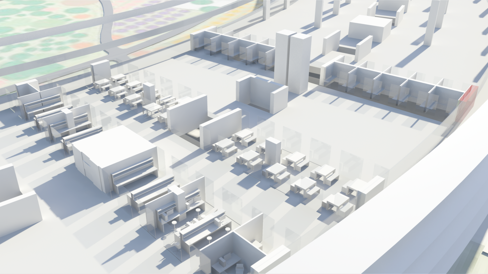 Sunnyside - Apple Park : Maya 3D WIP Office Layout