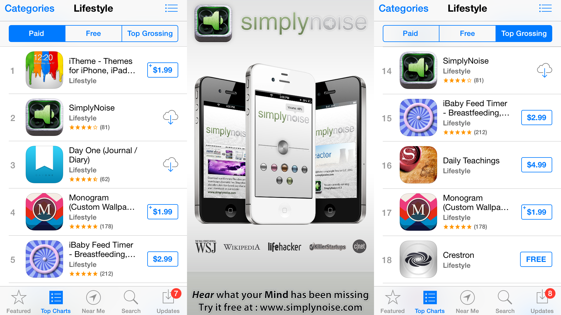 SimplyNoise - Apple App Store Showcase