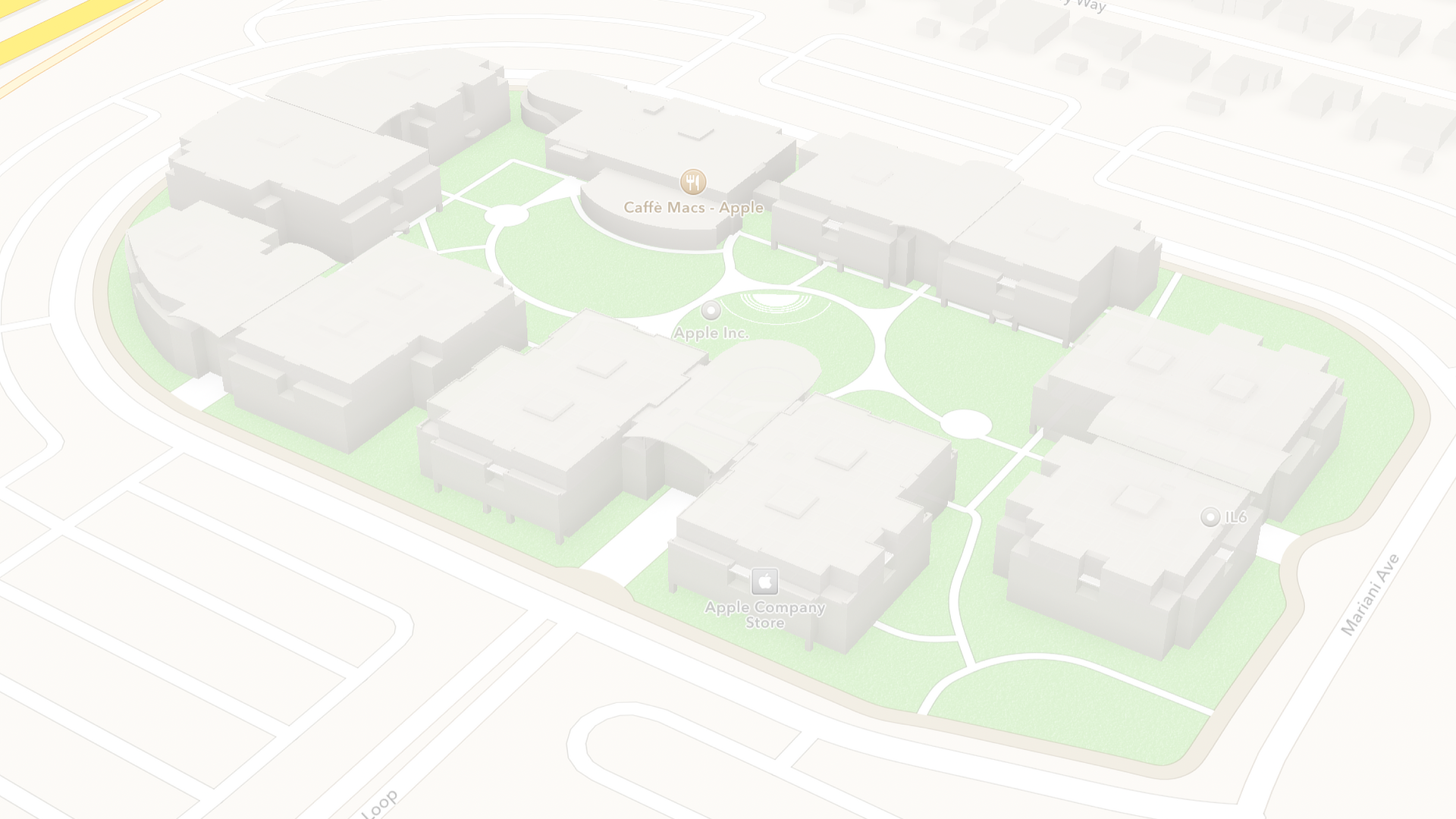 Sunnyside - Apple Maps : Infinite Loop Apple Campus 01