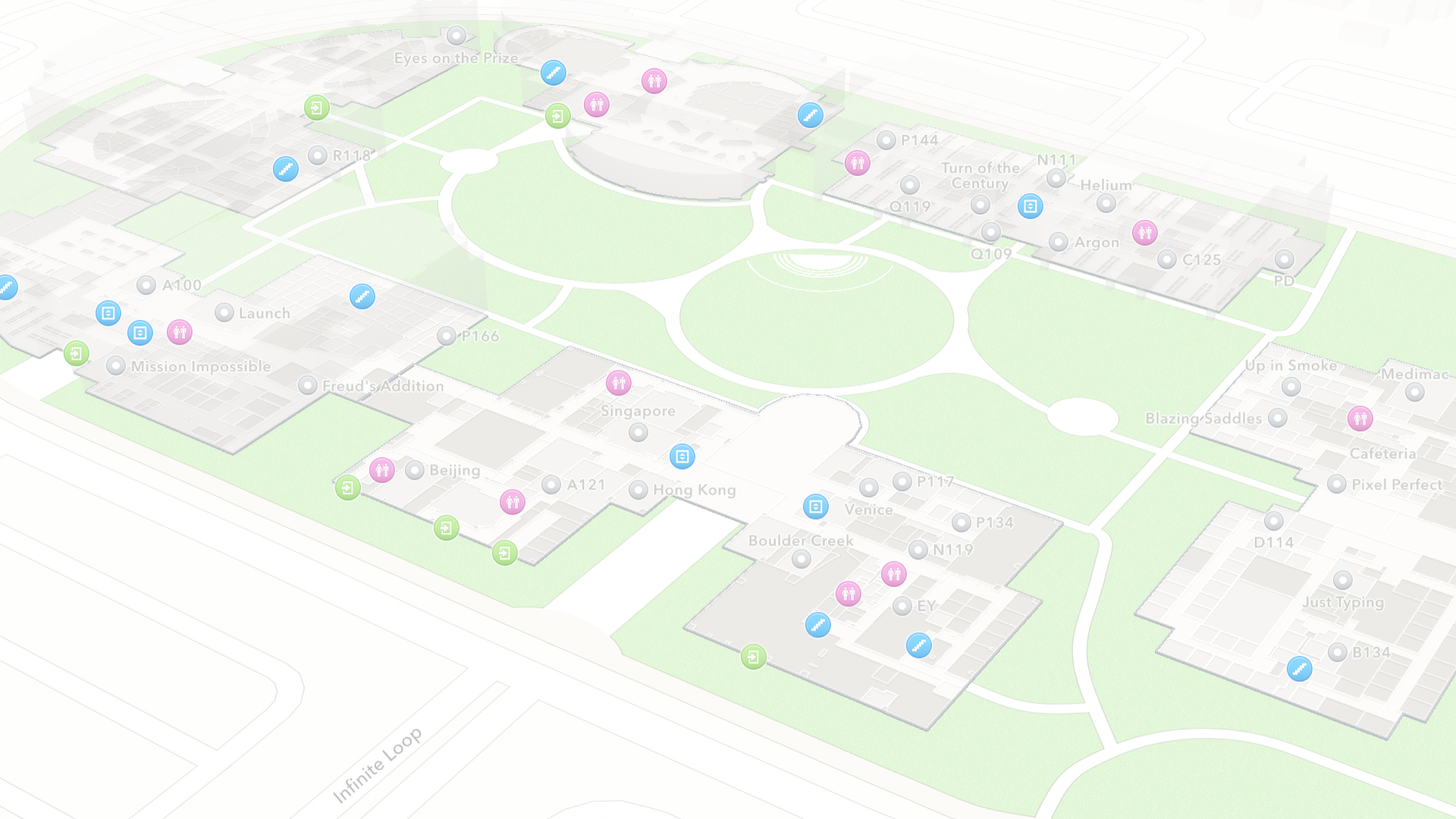 Sunnyside - Apple Maps : Infinite Loop Apple Campus 02