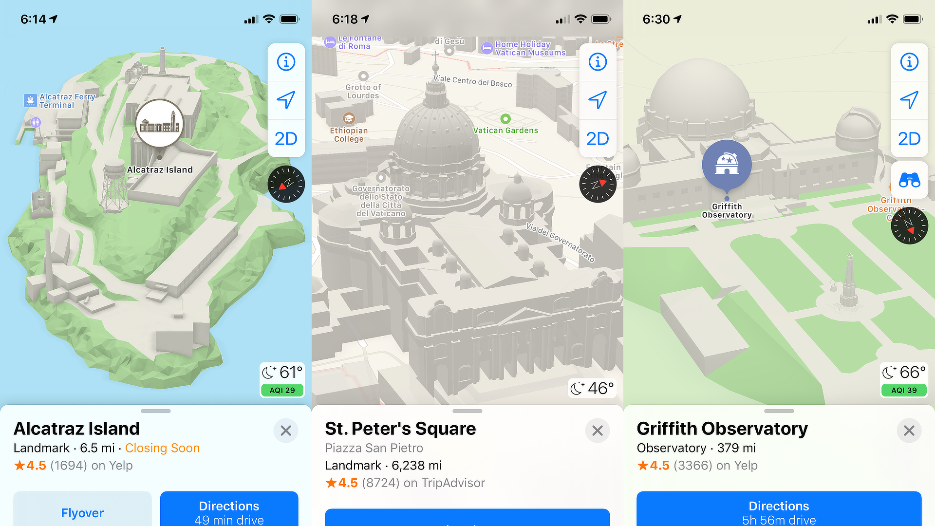 Sunnyside - Apple Maps : 3D Landmarks Collage 03